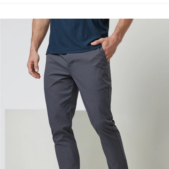Vuori Cascade Tech Chino mens Pants smoked Beryl (gray)  color 33 x 30 - Picture 5 of 13